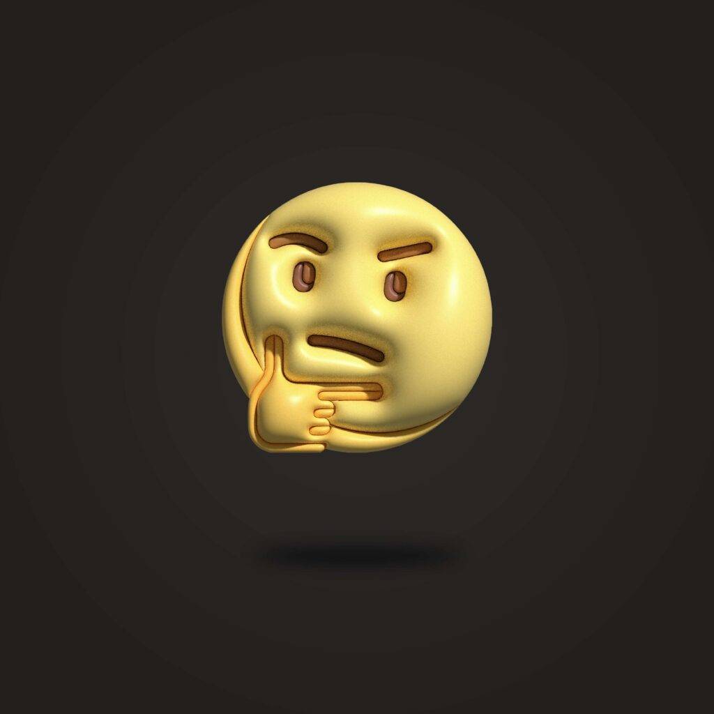 Thinking face emoji with suspicious expression, used to question the India vs Pakistan conflict narrative